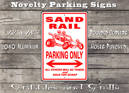 Sand rail parking - sign, street
