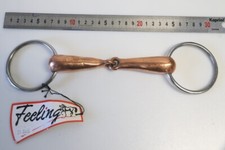 Mors Cheval 2 anneaux Feeling gros canons en cuivre  FEELING 602053125 en  125mm