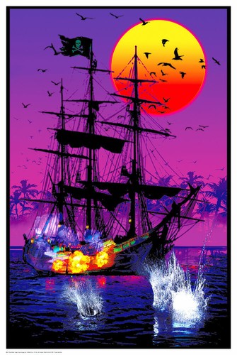 Affiche bataille navire - affiche, de