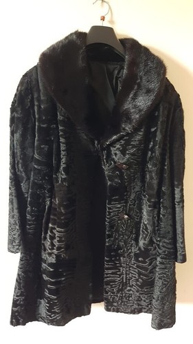 Manteau astrakan avec col - en,