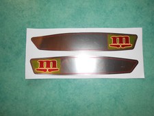 Paire autocollants chromés