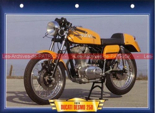 Ducati 250 desmo 1974 - 250, fiche