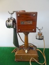 SUPERBE ANCIEN TELEPHONE ANTIQUE VINTAGE OLD PHONE ALTES ANTIK TELEFONO EURIEULT