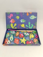 Djeco Jeu En Bois Peche Magnétique Poissons Mer Jeux D'éveil