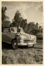 PHOTO ANCIENNE - VINTAGE SNAPSHOT -VOITURE DÉCAPOTABLE CABRIOLET-CAR CONVERTIBLE