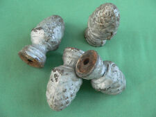 4 pignes glands fonte anciennes décoration treille grille meuble hauteur 6,2 cm