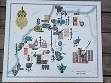 AFFICHE ROYAL AIR MAROC / L'ARTISANAT MAROCAIN  63X53CM