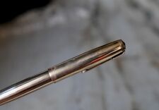 RARE STYLO PLUME PARKER 51 PL. OR FINITION STRIEE - PLUME EN OR MASSIF 18 CARATS