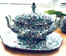 VINTAGE Soup Tureen H. Bequet of Quaregnon Belgium Mid Century