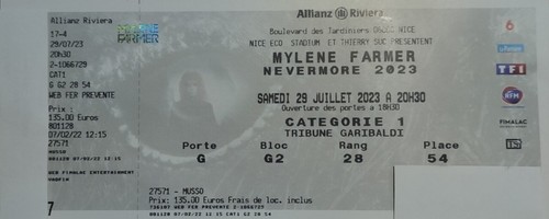 Place concert mylene farmer - mylene,