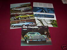 1976 CHEVY CHEVELLE BROCHURE / '76 CHEVROLET MALIBU, CLASSIC, LAGUNA S-3 CATALOG