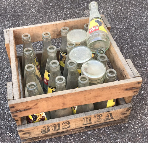 Vintage caisse bois jus rea - vintage, en