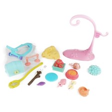 Littlest Pet Shop Food Pieces Scooter Cheese Hummingbird Leash Lot Chest Fish