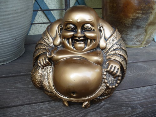 Superbe bouddha rieur - rieur, assis