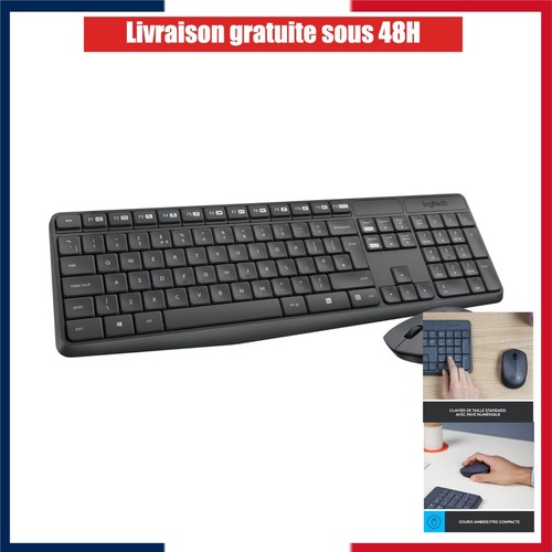 Logitech mk235 clavier souris - mk235,
