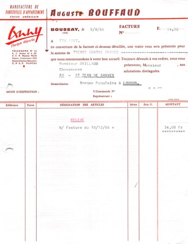 1966 manufacture pantoufles - manufacture, de