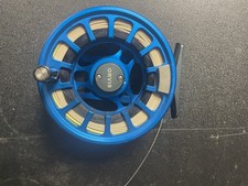 Orvis Hydros IV Blue Fly Fishing Reel w/ 200 yds Blue 30# Backing & 8WT Line