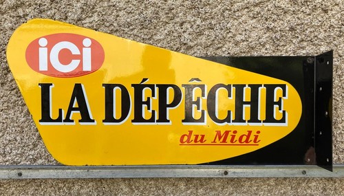 Plaque émaillée publicitaire - plaque,