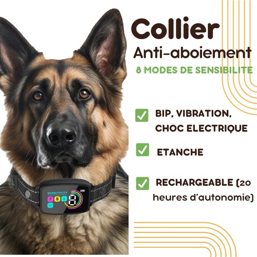Collier anti aboiement chien - anti,
