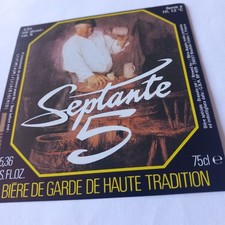 Etiquette bière Septante 5