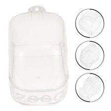  1pc oiseau douche bassin plastique cage d'oiseau suspendu type perruche