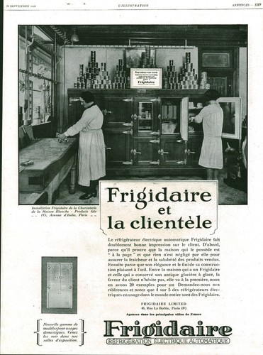 Publicité ancienne frigidaire - ancienne,