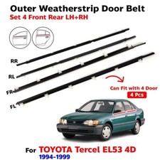 Weatherstrip Door Outer Belt Rubber for Toyota Corsa Tercel EL50 EL51 EL53 NL45