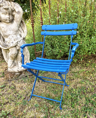 Rare ancien fauteuil pliant - fauteuil,