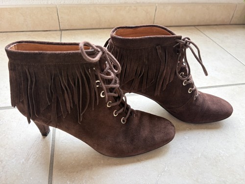 Bottines maje daim à - en,