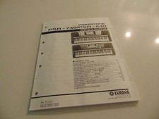 Yamaha Portatone PSR-640 PSR-740 Keyboard Service Repair Shop Manual Schematic