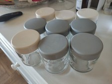 VINTAGE - 9 pots en verre pour
