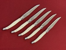 5 LAGUIOLE Z40C13 Tempered Knives Used