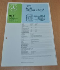 Mercedes Benz 1217 S Specification Technische Daten LKW Truck Brochure Prospekt