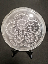 Stunning Antique Frosted Glass Coaster