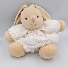Doudou lapin blanc fourrure