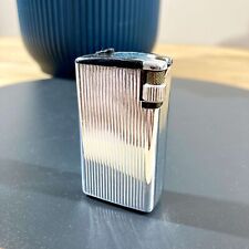 Vintage 1960s Silver Metal Vertical Groove Model Flaminaire Lighter