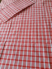 Service de table Nappe + 8 serviettes, carreaux rouges, style campagne France