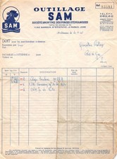 1956 SOCIETE ANONYME DES FORGES STEPHANOISES TOOLING SAM A SAINT ETIENNE -