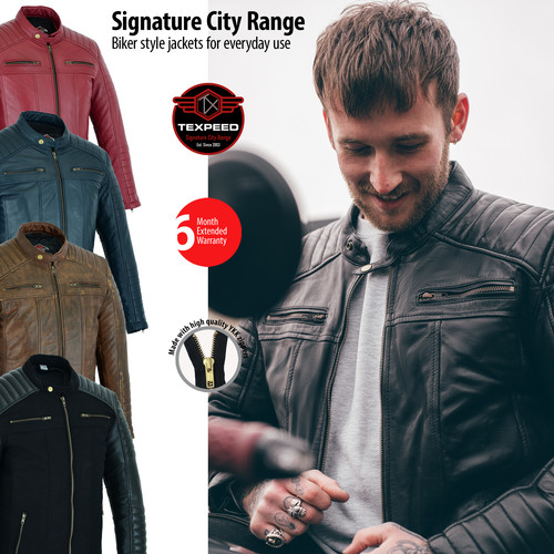 Veste cuir pour - veste, en
