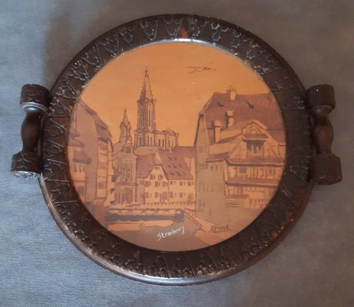 Plateau rond bois - en,