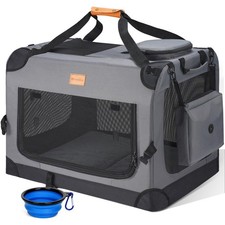 Grand Sac de Transport pour Chien et Chat – Cage de Voyage Pliable à côtés So...