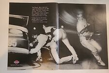 Nissan 240sx Gtu  Pit Crew Print Ad 1991 16x11 Vintage Great To Frame 