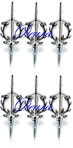 Lot stag head - of, pins