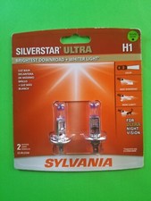 NEW - Sylvania Silverstar H1 ULTRA Pair Set High Performance Headlight 2 Bulbs