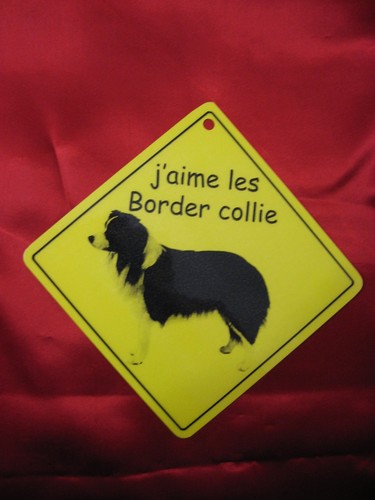 Pancarte aime les border - -,