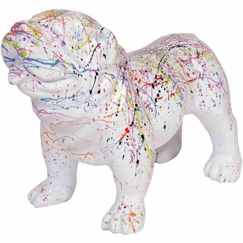 Statue résine chien - en,