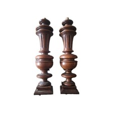 Paire De 2 Balustres De Buffet