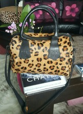 Sac bowling cuir/poils