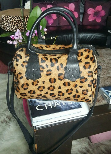 Sac bowling cuir poils - sac,