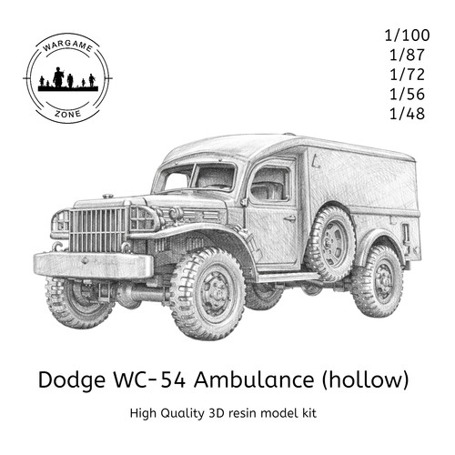 Dodge ambulance - dodge, (hollow)